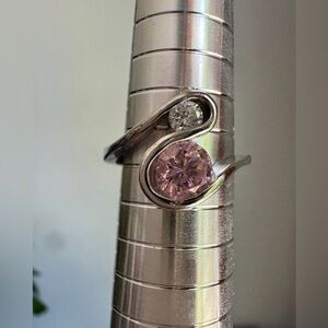 Wavy Silver Toned Ring